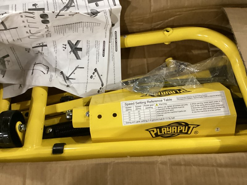 Condition photo showing Good Condition for similar to ***baseball pitching machine with wheels,11 adjustable angles, 25–40 mph speed control, no electricity required softball pitching machine,metal frame pitching machine for hitting & fielding training