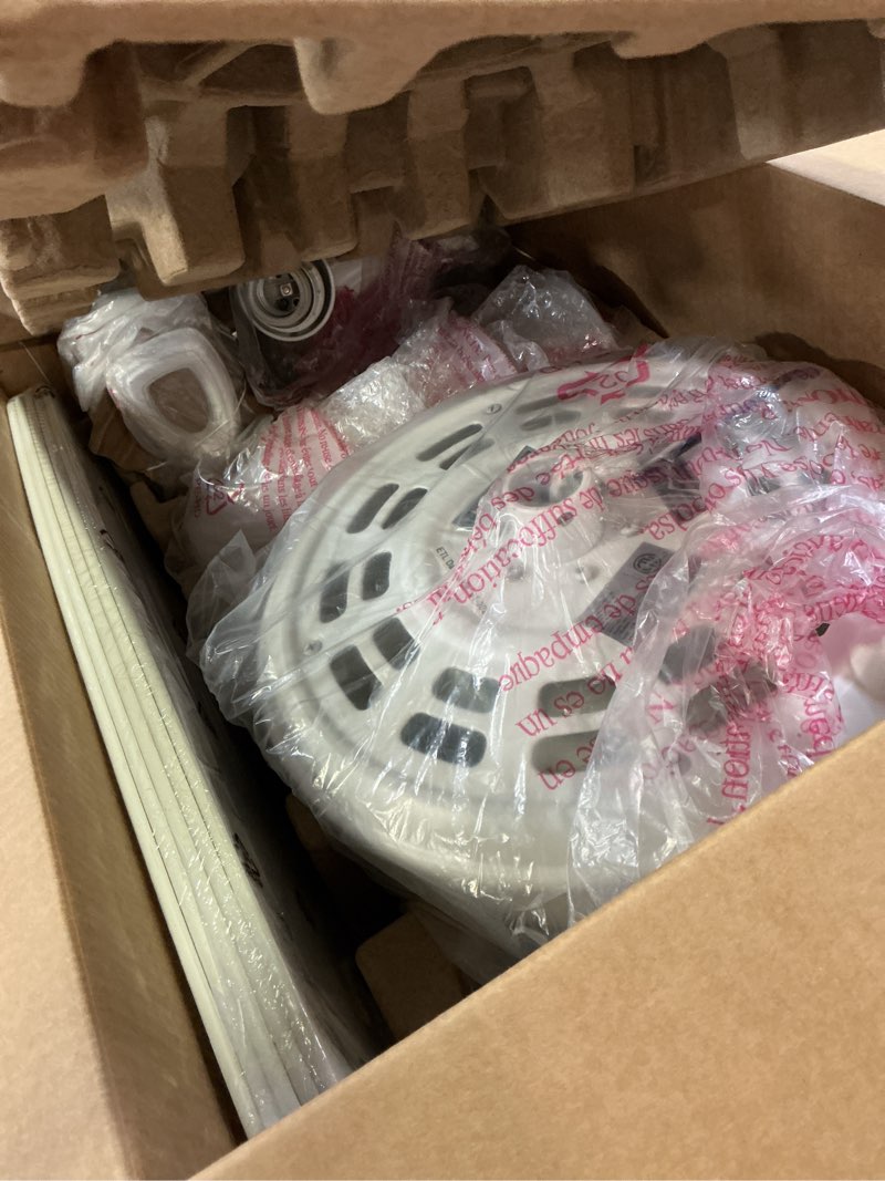 Condition photo showing Good Condition for harbor breeze notus 52-in white with white/driftwood blades led indoor ceiling fan with light (5-blade)