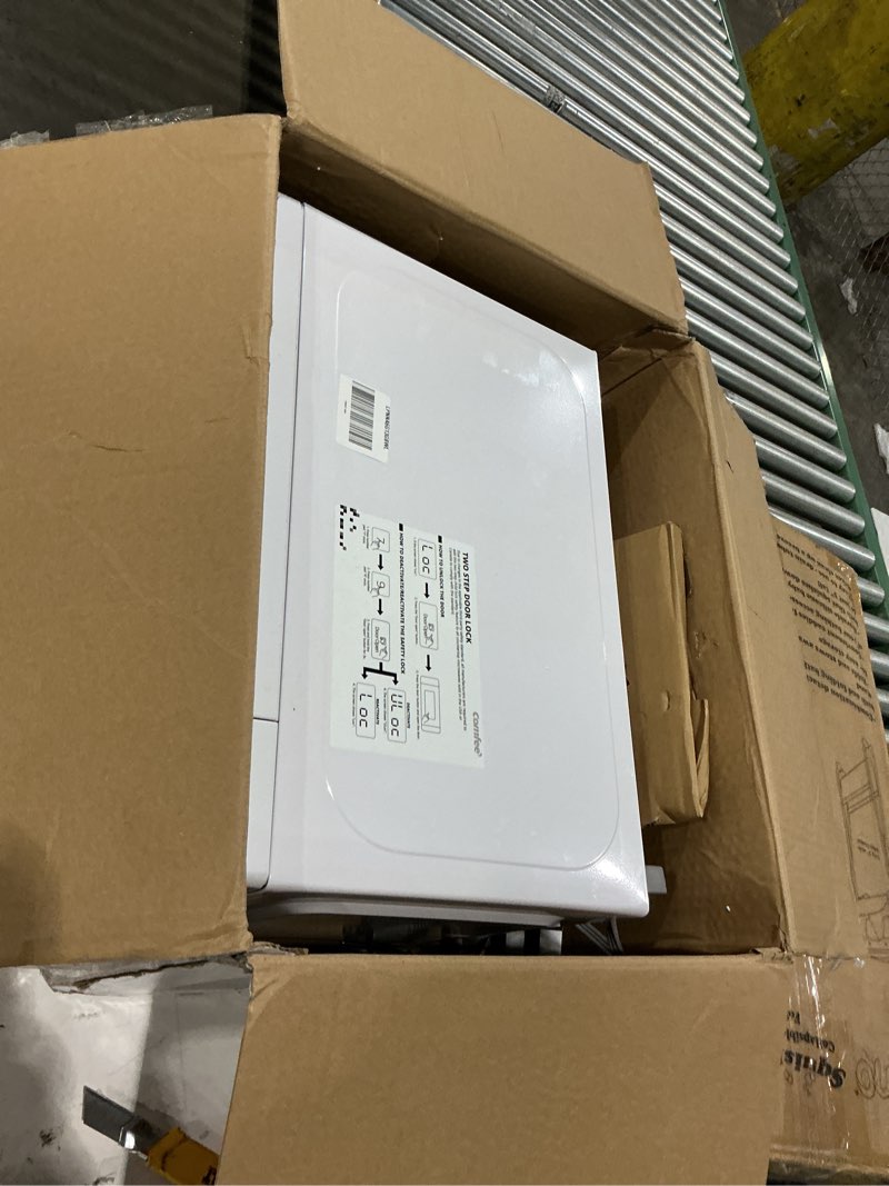 Condition photo showing New/Like New for total chef retro microwave oven | 20l / 0.7 cu ft | quick start & defrost by weight/time | 8 pre-set cooking modes for coffee, rice, pasta, potato, reheat, fish, pizza, popcorn | 700w | black