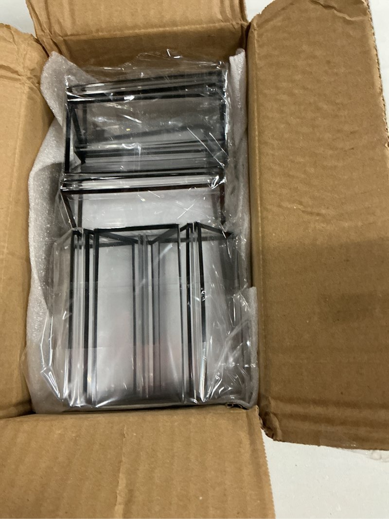 Condition photo showing Good Condition for floroom 6 pack 4x6 inch clear acrylic sign holders, double-sided black display stand picture frames for table numbers, menus, flyers, weddings, and offices black 4" x 6"- 6 pack