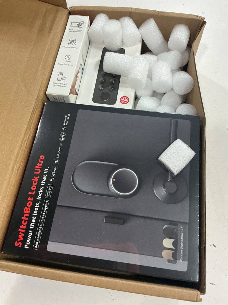 Condition photo showing Good Condition for smart lock ultra with keypad,fingerprint door lock, app remote control, built-in wifi keypad deadbolt, auto unlock, waterproof&easy install, supports alexa and google black