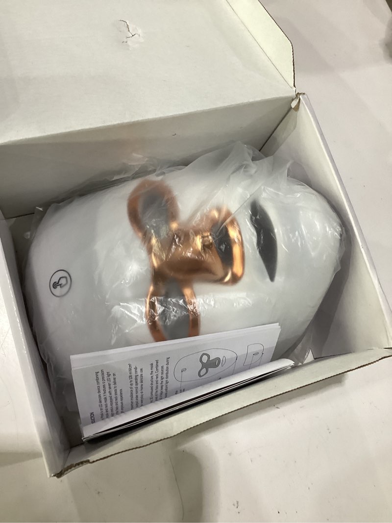 Condition photo showing Good Condition for red light therapy for face and neck, red light therapy mask portable led face mask cordless, eye-protection for true anti-wrinkles skincare at home white