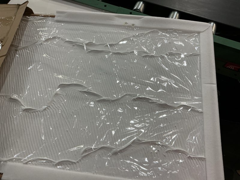 Condition photo showing New/Like New for  Similar White Minimalist Textured Painting Canvas 21x 18 