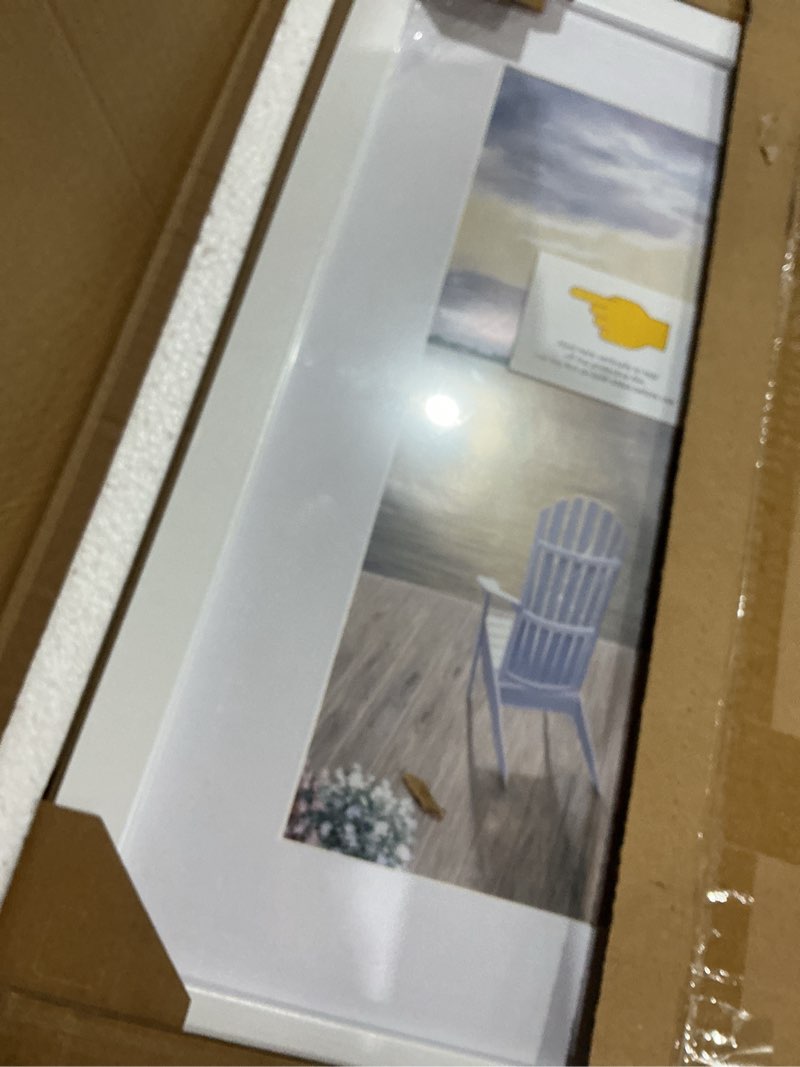 Condition photo showing Good Condition for vnvnk 14x18 frame white, perfect for 14x18 inch picture without mat or 10x14 inch picture with mat, home wall decor picture frame-1 pcs 14x18 white