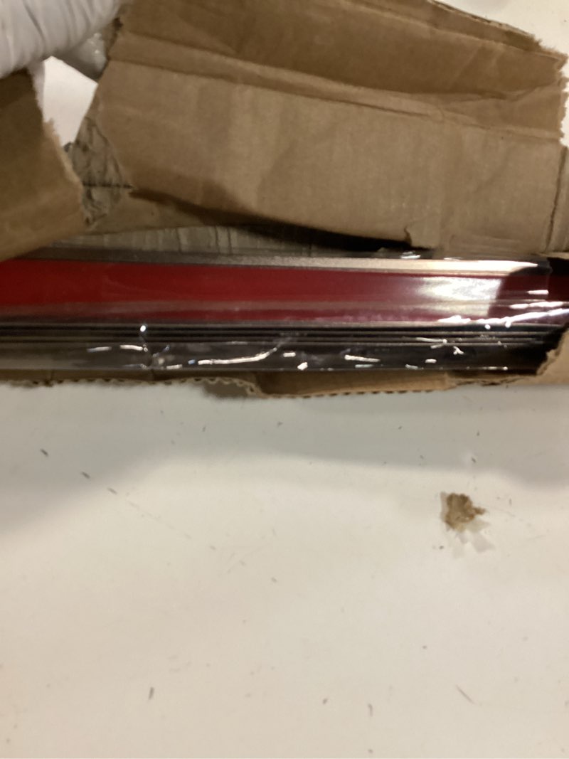 Condition photo showing New/Like New for 4pcs 45" aluminum metal corner protectors, self adhesive corner guards, metal wall edge protector strip, furniture corner protectors, wall cabinet baseboard decoration 45" x 1" (rose gold) 4pack-45.0 x 1.0 x 1.0 in rose gold