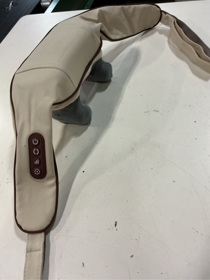 Condition photo showing As Is for 26w neck and shoulder massager wireless shoulder and back kneading massage