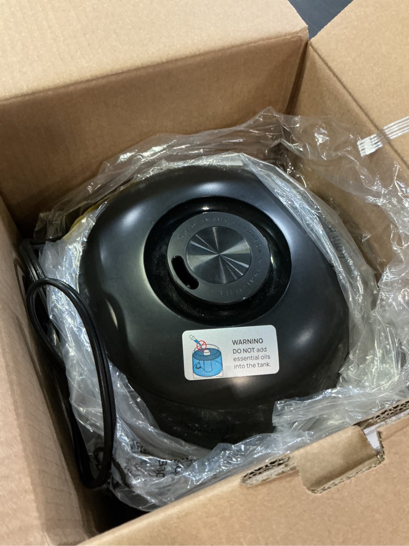 Condition photo showing Good Condition for dreo humidifiers for bedroom, 3l top fill 30h & 26db quiet runtime for large room, cool mist ultrasonic humidifier with humidity sensor, night light for home, baby, nursery, plants, 360° nozzle, black