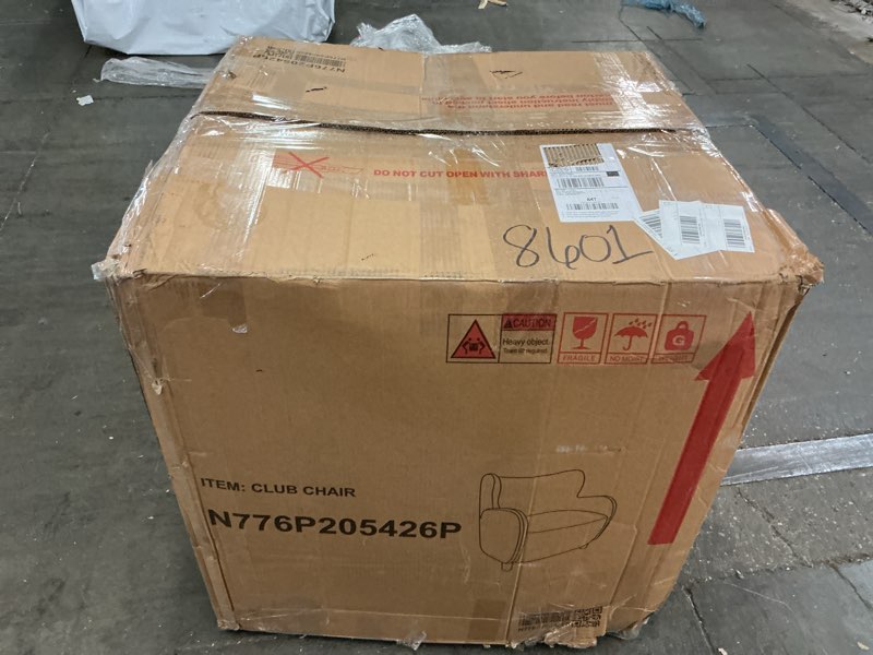 Condition photo showing As Is for Purple : Living Room Chair