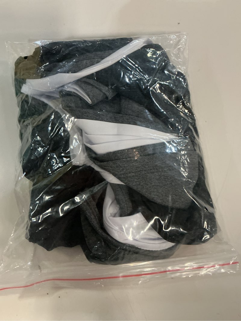 Condition photo showing New/Like New for neleus womens tight fitting base layer dry fit tank top 3 pack black+gray+white us size 2xl