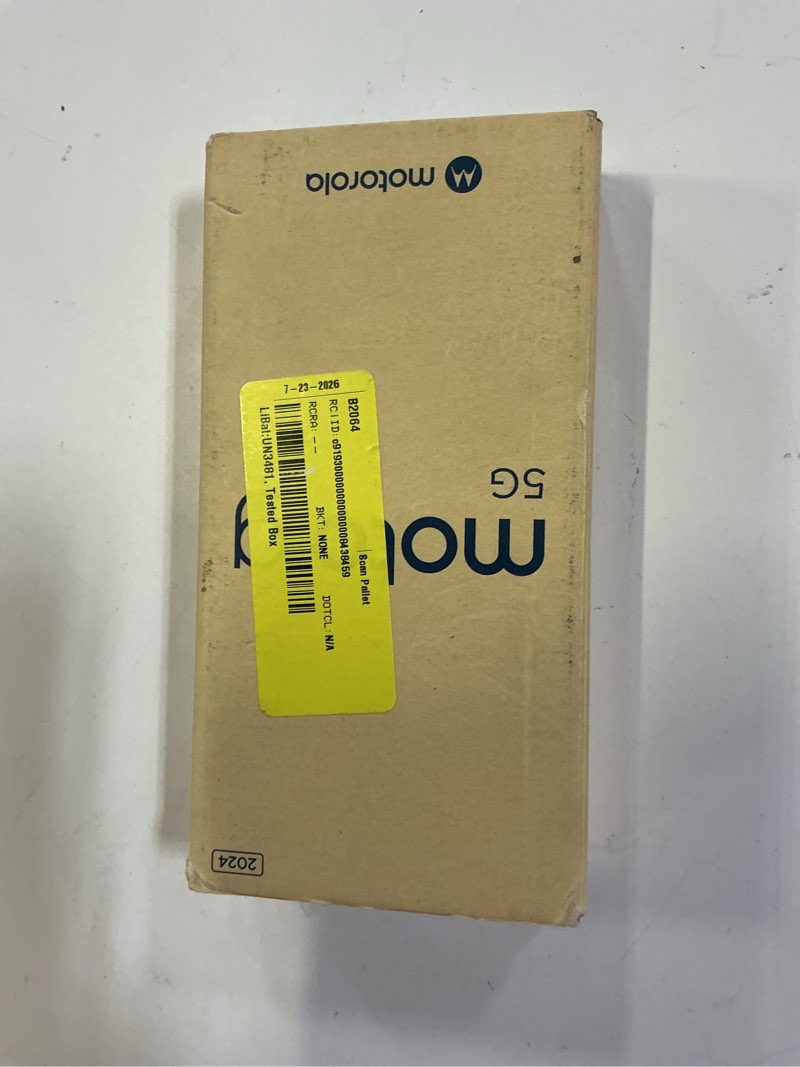 Condition photo showing New/Like New for motorola xt2417-1 moto g 5g 2024 6.6" 128gb 4gb ram sage green lte *** working condition verified. no network or connectivity tests were performed.bidder be advised ***