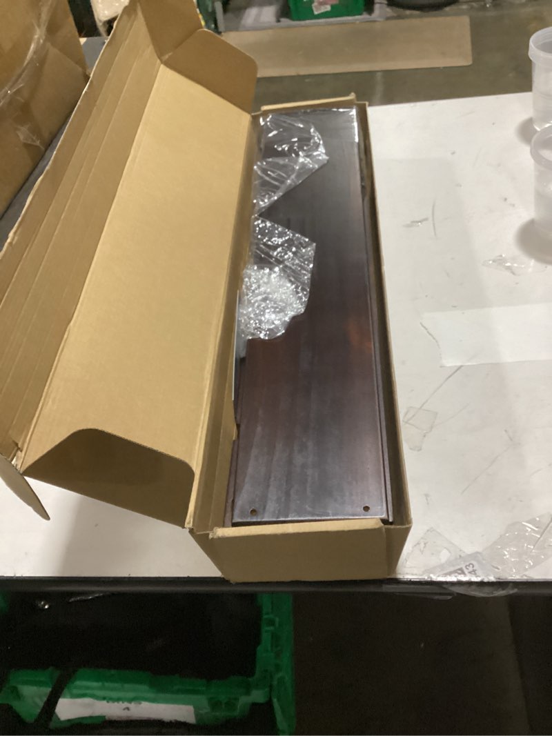 Condition photo showing New/Like New for AZSKY Nursery Book Shelves 24 in Set of 3 Walnut Floating Bookshelf for Kids Room Wall Mounted Floating Shelves Solid Nursery Bookshelf Perfect Decor for Kitchen Bedroom Living Room Deep Walnut 24Inch