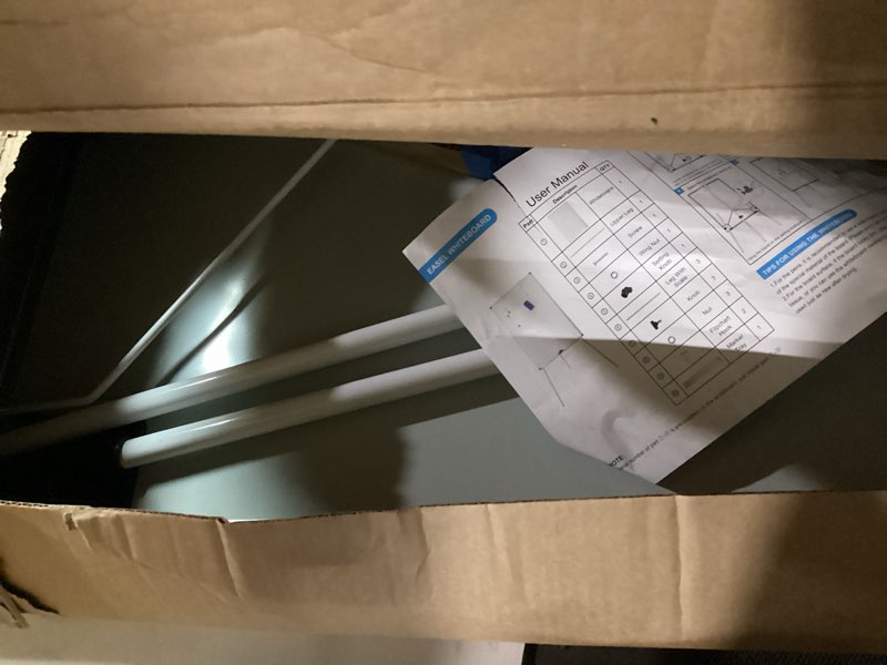 Condition photo showing As Is for Easel Whiteboard - Magnetic Portable Dry Erase 40 x 28 Tripod Height Adjustable, Flipchart Easel Stand White Board for Office (40x28 White)