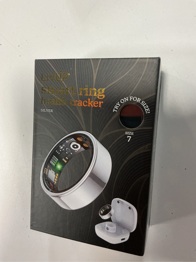 Condition photo showing As Is for swzec livup smart ring (silber,7#17.3mm) silber 7#17.3mm