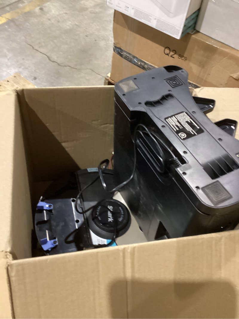 Condition photo showing As Is for Shark Robot Vacuum & Mop Combo, Powerful Suction, Matrix Plus, 60-Day Debris Capacity, HEPA Bagless Self Empty Base, Sonic Mopping, Home Mapping for Pet Hair - Carpets & Hardfloor, AV2610WA Wet and Dry Self-Empty (Gold/Black)