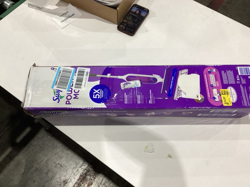 Condition photo showing Good Condition for swiffer powermop multi-surface mop kit for floor cleaning, fresh scent, 1 kit/carton
