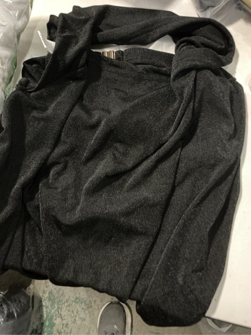 Condition photo showing New/Like New for SOLY HUX Women's Halter Top Cut Out Draped Front Sleeveless Tie Backless Crop Tank Tops Medium Solid Black