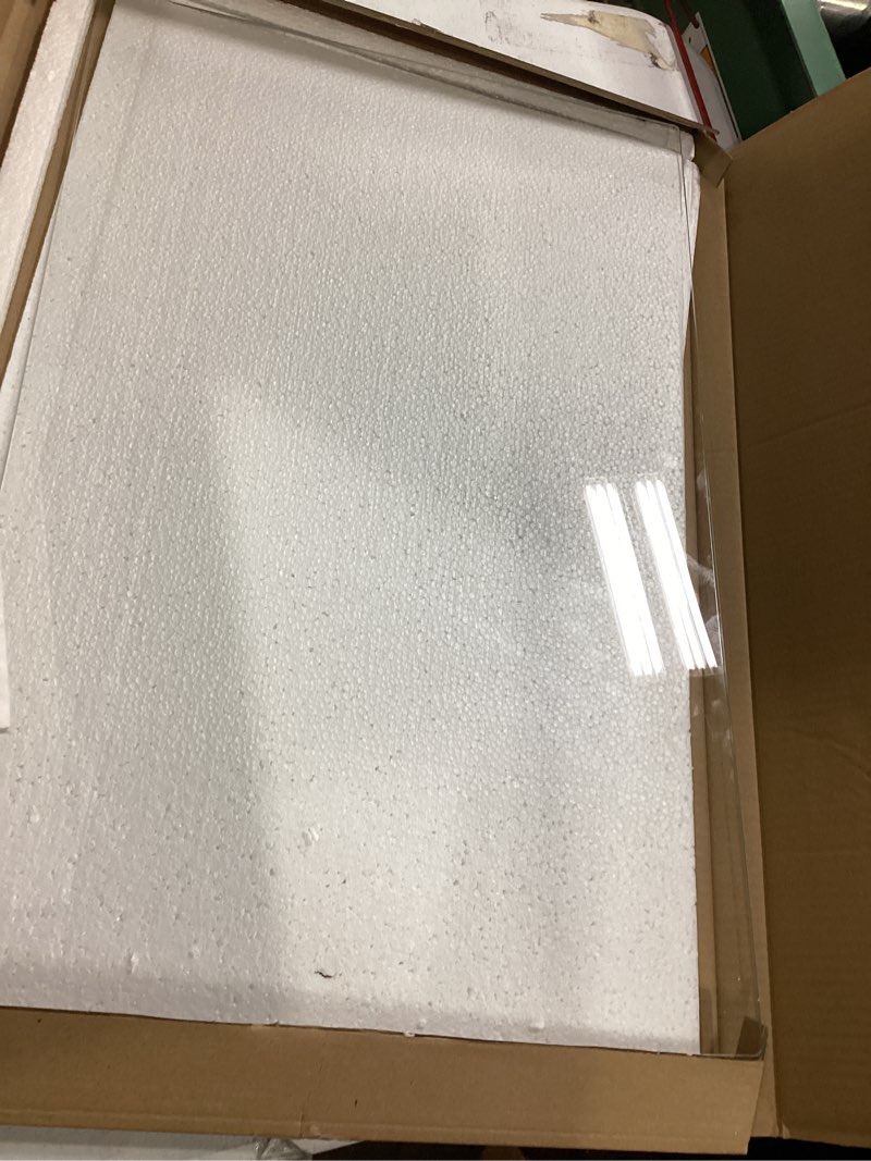Condition photo showing Good Condition for refrigerator crisper glass shelf replacement 240350608 ap2115928 compatible with fri-gidaire ken-more cro-sley refrigerator crisper shelf insert - 24" x 15.5" x 1/8" in tempered glass by fetechmate