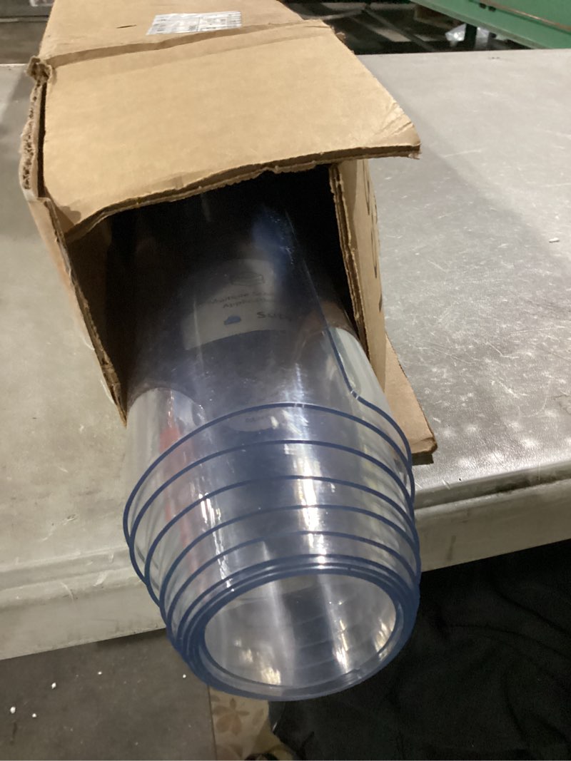 Condition photo showing Good Condition for OstepDecor Clear Table Protector 44 x 84 Inch, 2mm Thick Plastic Table Cover, Waterproof PVC Clear Table Cover Protector, Desk Protector Mat, Writing Desk Pad for Desktop, Coffee & Dining Room Table 44" x 84" (Rectangular) Crystal Clear 2mm