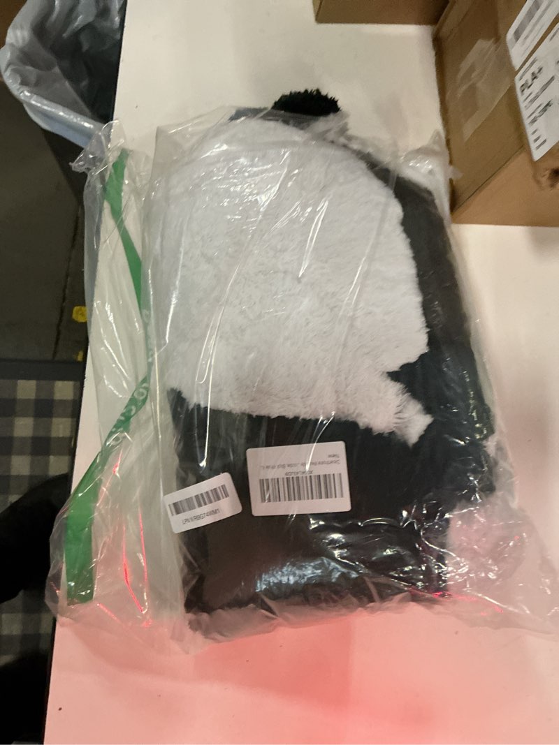 Condition photo showing New/Like New for deserthome wearable whale blanket onesie for adult costume, super soft comfortable whale hoodie, black whale for 63-67in height black whale xl for 63-67in height
