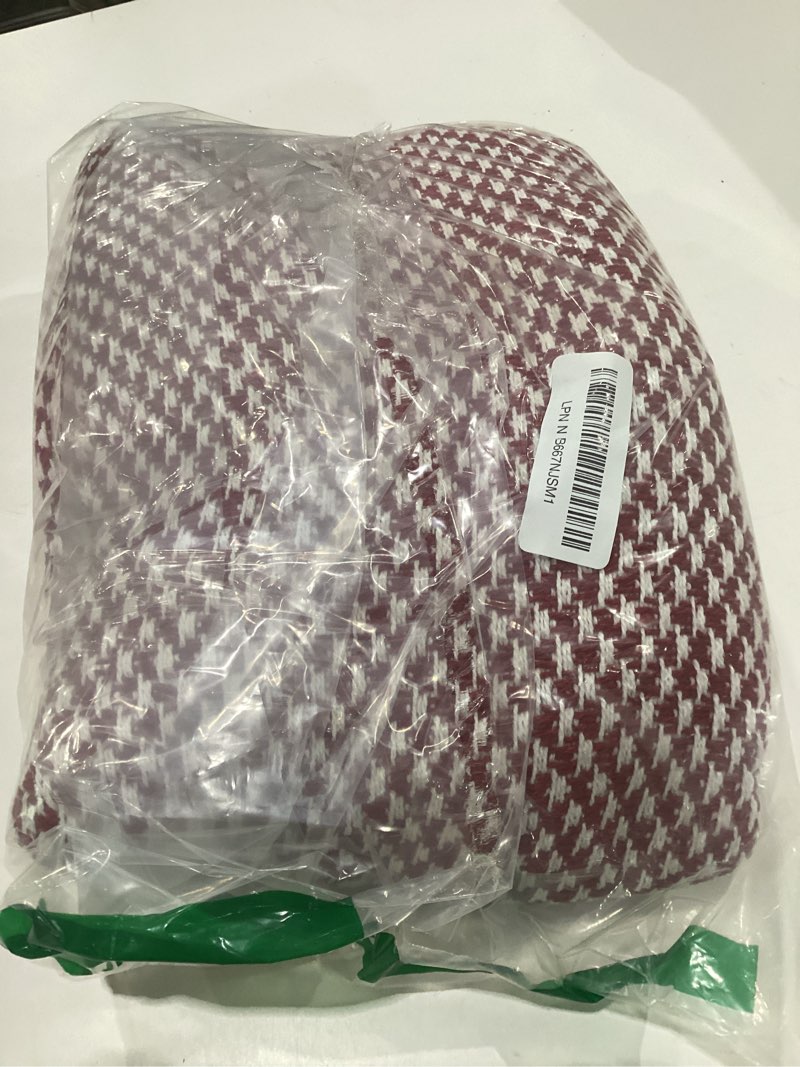 Condition photo showing Good Condition for dii 100% cotton basket weave throw for indoor/outdoor use camping bbq's beaches everyday blanket, 50 x 60, woven stripe 50x60" barn red