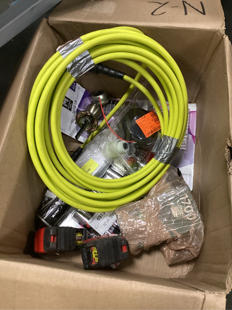 Condition photo showing As Is for title assorted home improvement (tools, screw,home accessories,etc)