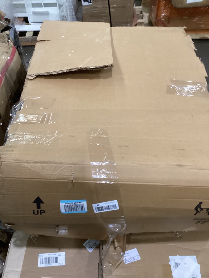 Condition photo showing As Is for  Damaged corner *Sinkology Jackson Crisp White Fireclay 33\" Single Bowl Drop-In Kitchen Sink with 1 Hole