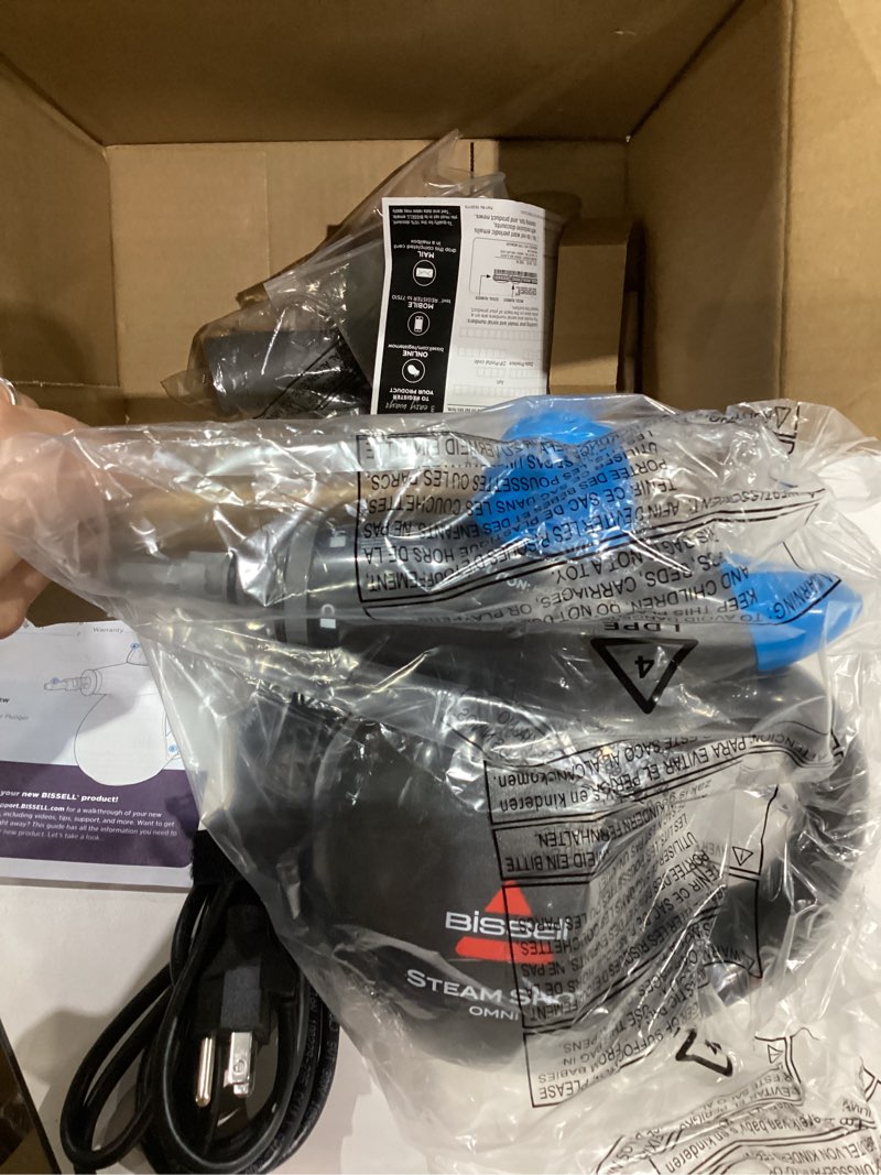 Condition photo showing Good Condition for BISSELL Steam Shot Omni Pressurized Handheld Multi-Surface Natural Portable Steam Cleaner with 7 tools for tile, grout, windows, bathrooms, kitchen, auto