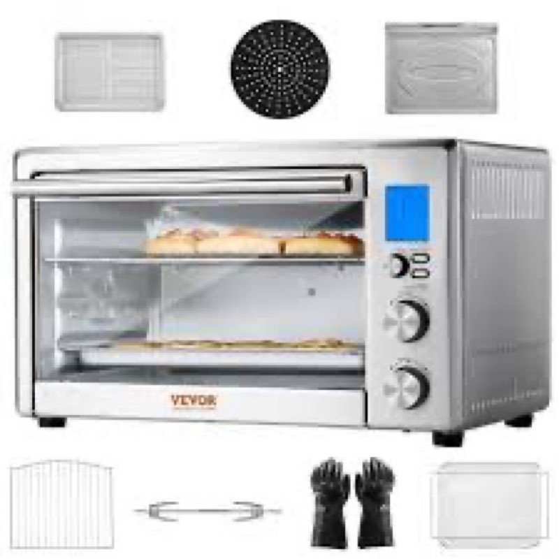 13-in-1 air fryer toaster oven 28l 1800w convection oven for home use