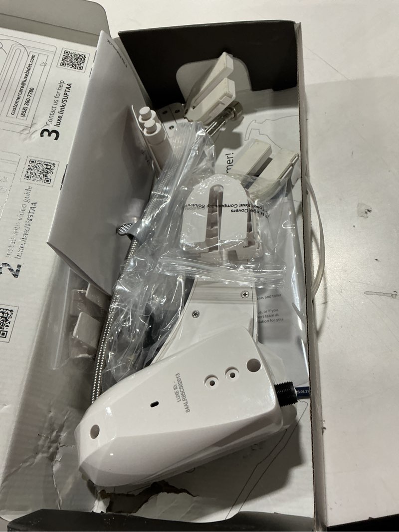 Condition photo showing As Is for LUXE Bidet NEO 185 Plus - Only Patented Attachment for Toilet Seat, Innovative Hinges to Clean, Slide-in Easy Install, Advanced 360° Self-Clean, Dual Nozzles, Feminine & Rear Wash (Chrome)