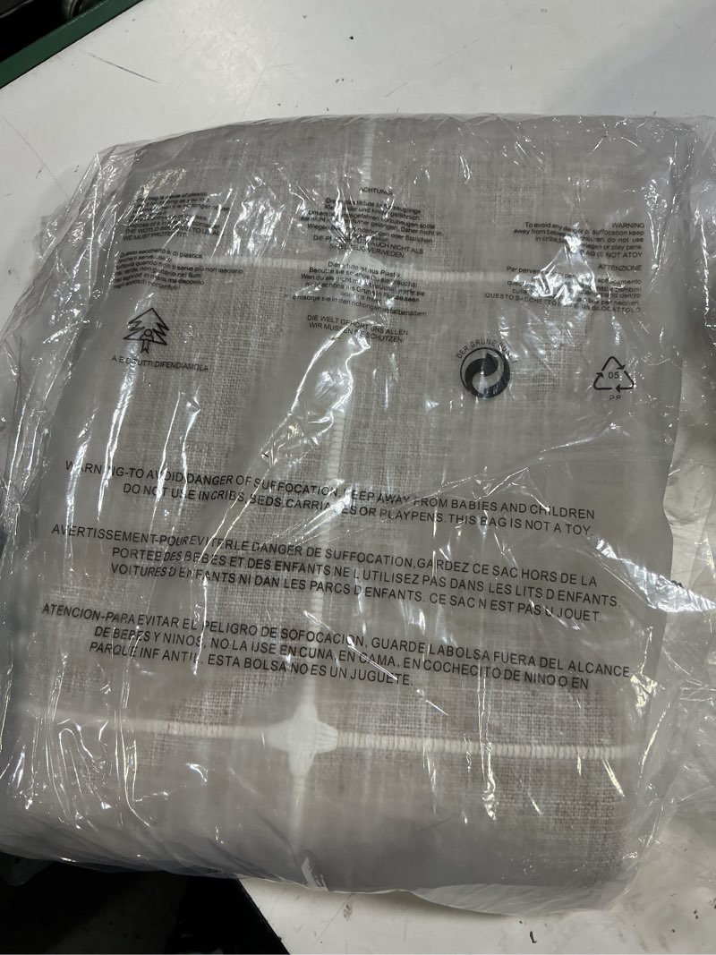Condition photo showing Good Condition for plaid farmhouse coffee oval tablecloth cotton linen heavy weight checkered table covers cloths for dining room kitchen tabletop decoration, 60x120 inch 120" x 60" (oval) coffee