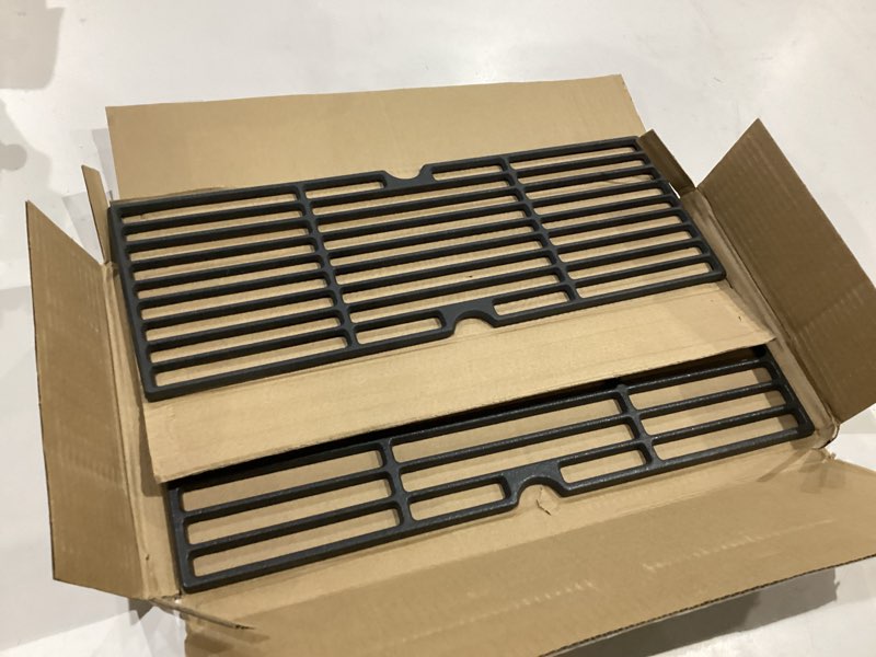 Condition photo showing Good Condition for 463625219 grates replacement parts for charbroil 463625217 grill replacement parts 463673519 charbroil performance 2 burner gas grill parts grates g470-0002-w1 g470-0003-w1 cooking grates 18 inch 18” x 15 3/4” in total