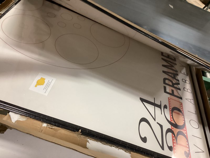 Condition photo showing Good Condition for VIOLABBEY 24x36 Poster Frame Set of 5, Black Picture Frames for Wall Mounting Vertically or Horizontally, Gallery Wall Frame Black 24X36