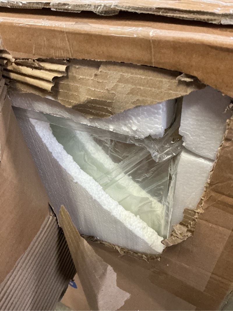 ANDY STAR Brushed Brass Mirror, 22x30 Inch Gold Rectangle Bathroom Mirror for Wall with Cross Corner