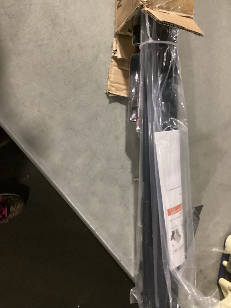 Condition photo showing New/Like New for 50 inch retractable baby gates 34 inch tall, retractable gate with reinforced strip design to prevent crawling through, retractable dog gate for stairs, doorways, hallways