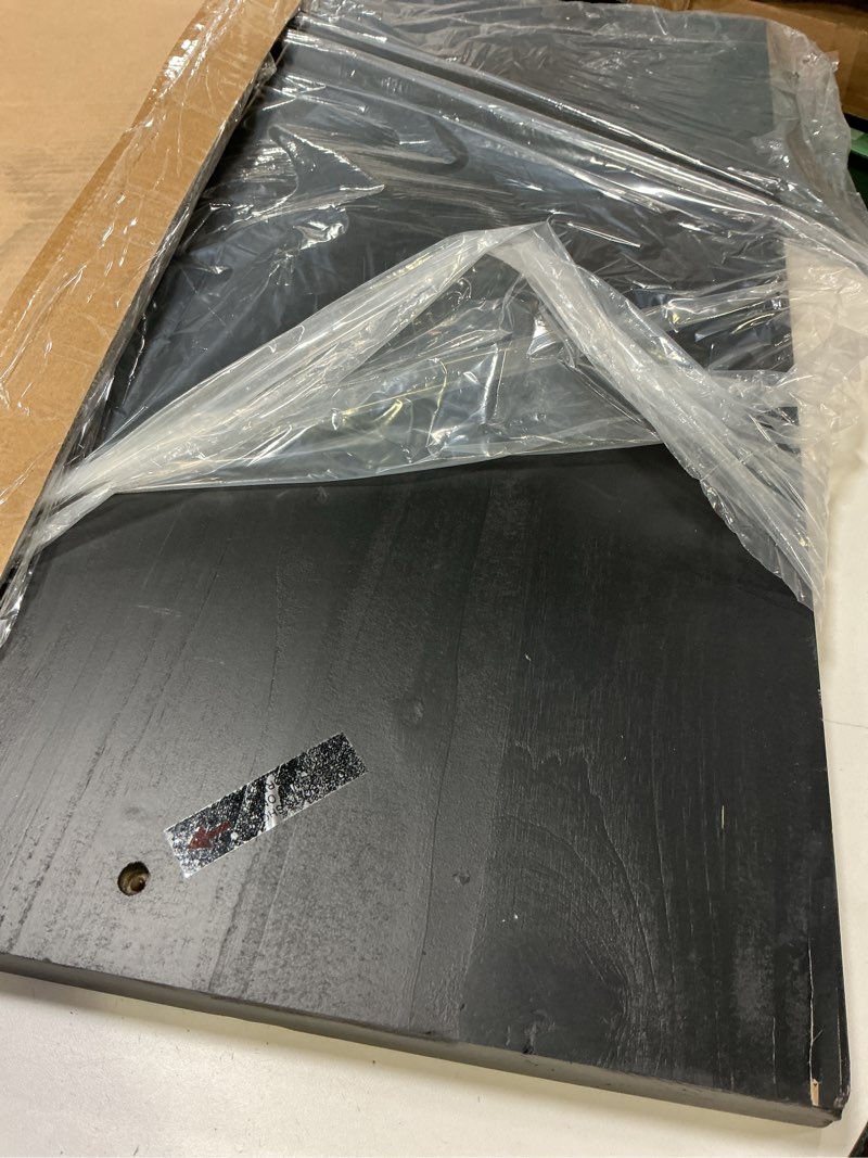 Condition photo showing As Is for SwallowLiving Wood Noodle Board Stove Cover with Handles, Wooden Stovetop Cover Board for Gas Stove and Electric Stove Top,Kitchen Sink Cover for Counter Space, Cutting Board, Black