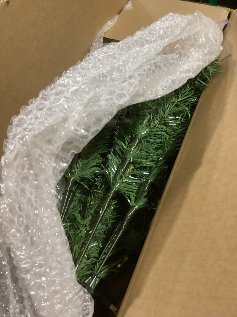 Condition photo showing Good Condition for National Tree Company Pre-Lit Artificial Medium Christmas Tree, Green, Kincaid Spruce, Multicolor Lights, Includes Stand, 4 Feet 4ft