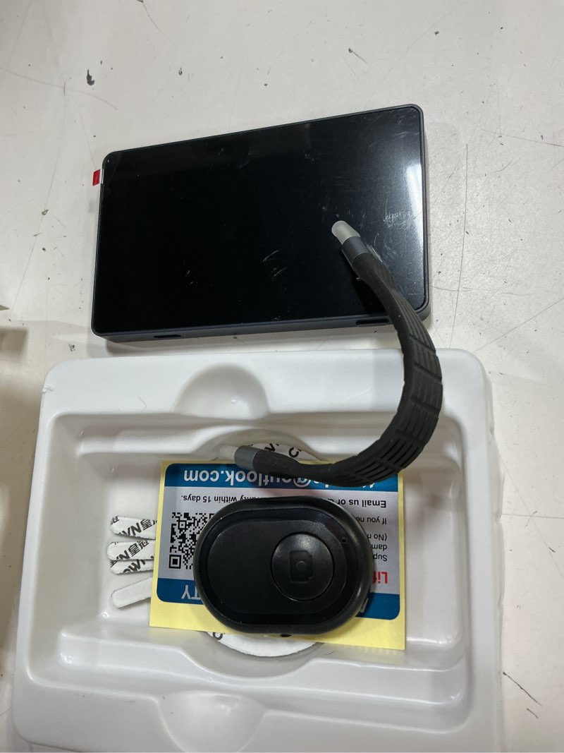 Condition photo showing Good Condition for vlog selfie monitor screen, magnetic phone vlog selfie monitor screen 4k 60fps bluetooth remote, back camera monitor for vlog live stream tiktok, compatible with iphone & android - dark blue