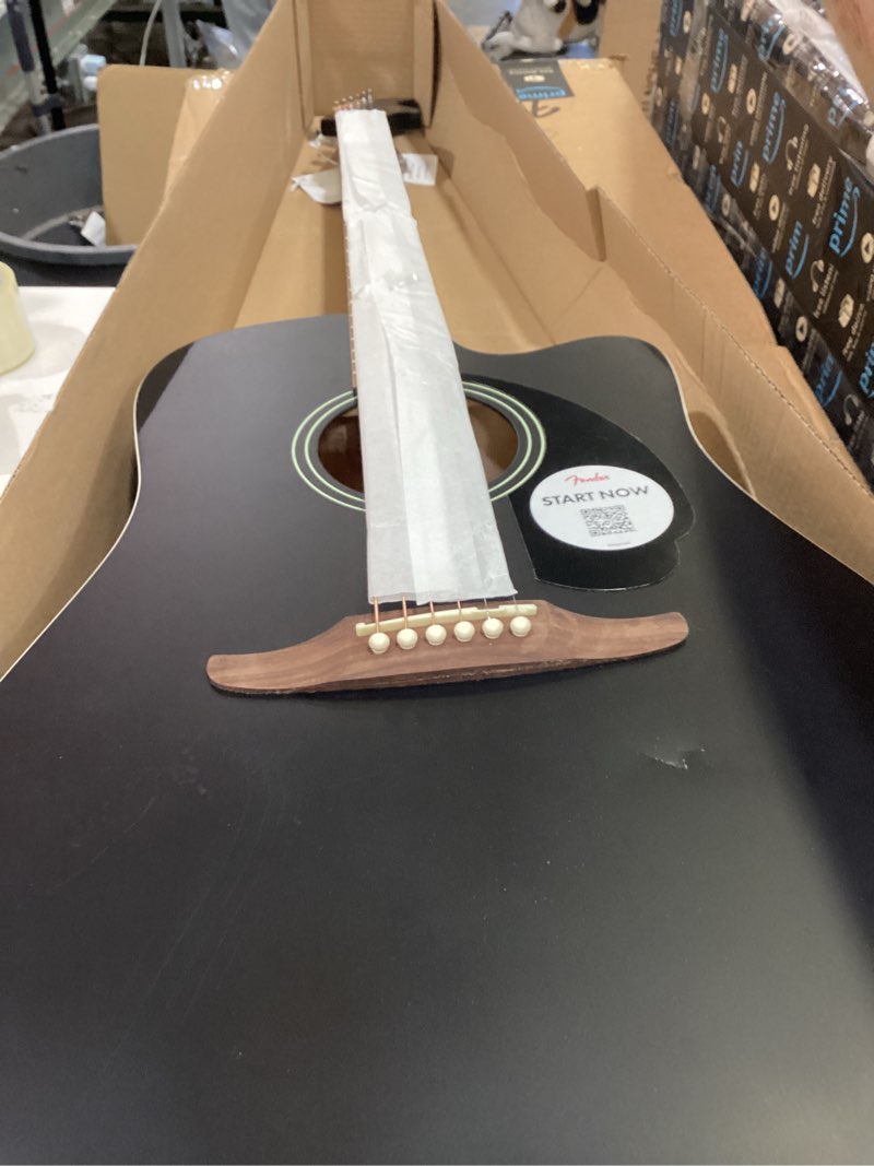 Condition photo showing Good Condition for fender california debut redondo ce series acoustic guitar, beginner guitar, 2-year warranty, includes built-in tuner, black