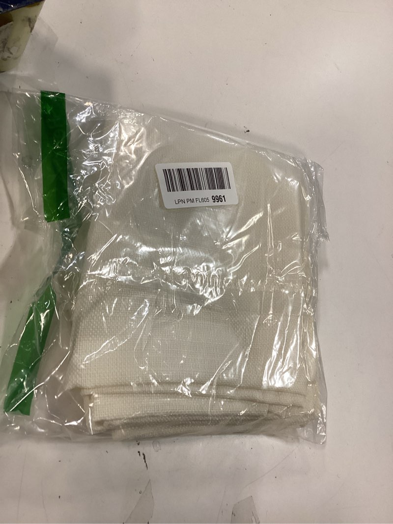 Condition photo showing Good Condition for Pitalk Natural Linen Kitchen Curtains 24 Inch Length for Small Window 2 Panel Set Back Tab Pocket Fa