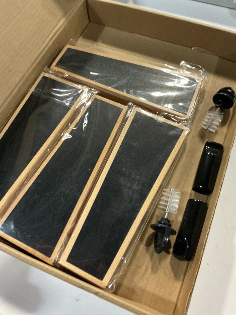 Condition photo showing Good Condition for wooden tap handles beer tap handle chalkboard tap handle for kegerator, keg tap handles & markers - nice gift for homebrewers, bars, restaurants & weddings - pack of 4 4 pcs