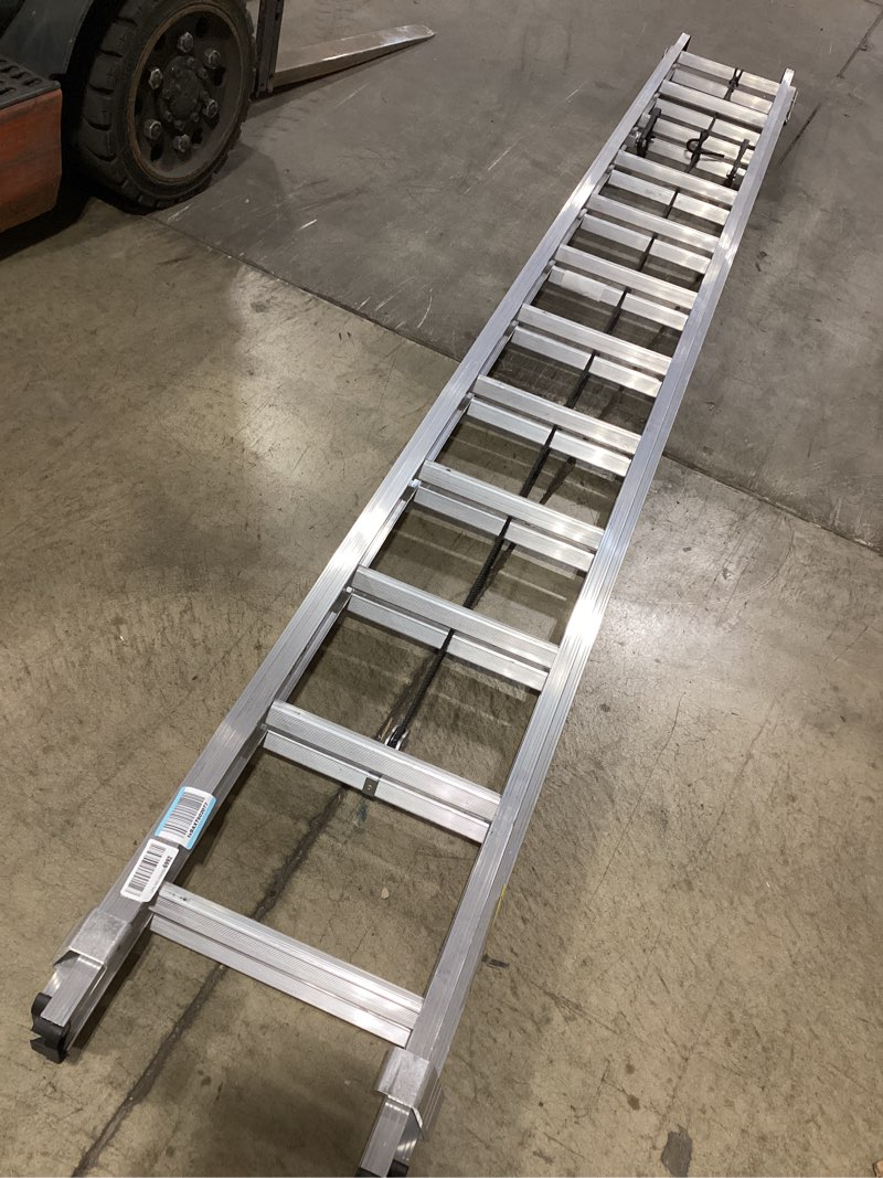 Condition photo showing Good Condition for louisville ladder 24-foot aluminium extension ladder, 300-pound load capacity, type ia, ae2224 24 feet ladder