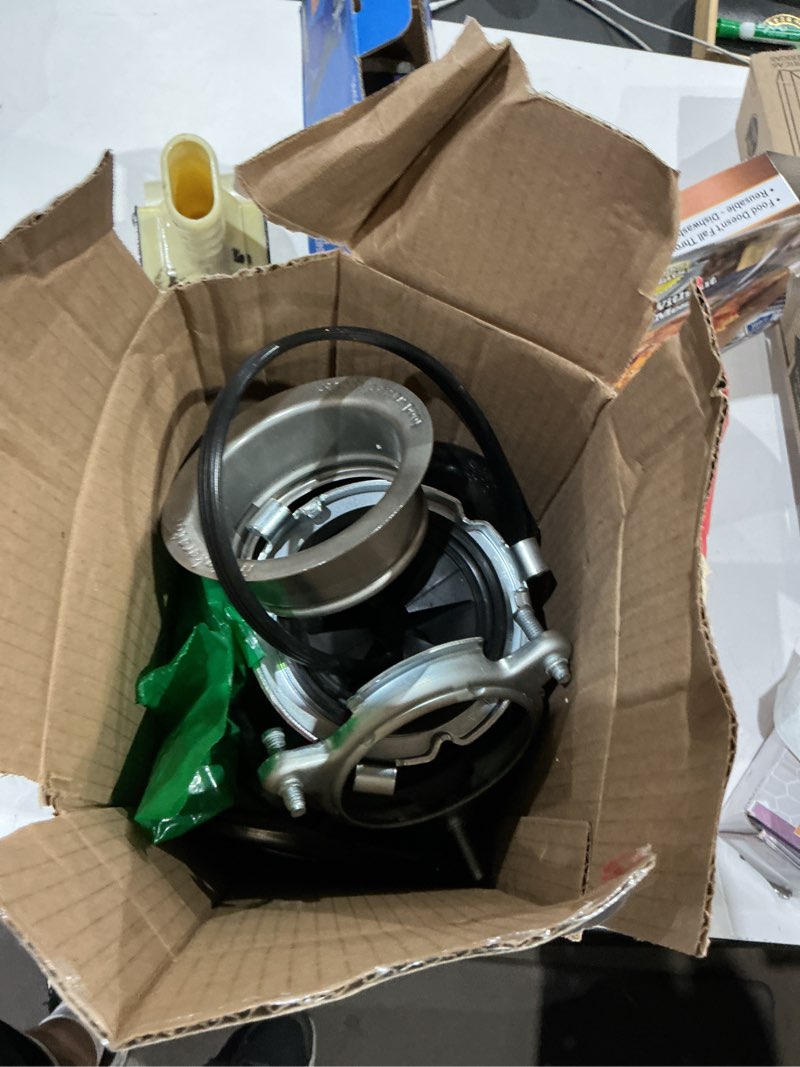 Condition photo showing As Is for insinkerator badger 5xl continuous feed 1/2-hp septic safe corded garbage disposal
