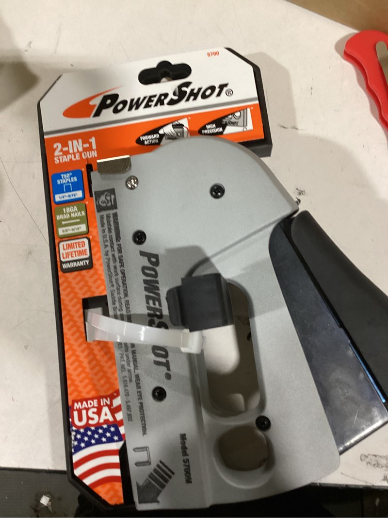Condition photo showing As Is for POWERSHOT 5700F5 Brad, Heavy Duty, Medium, Manual Staple Gun