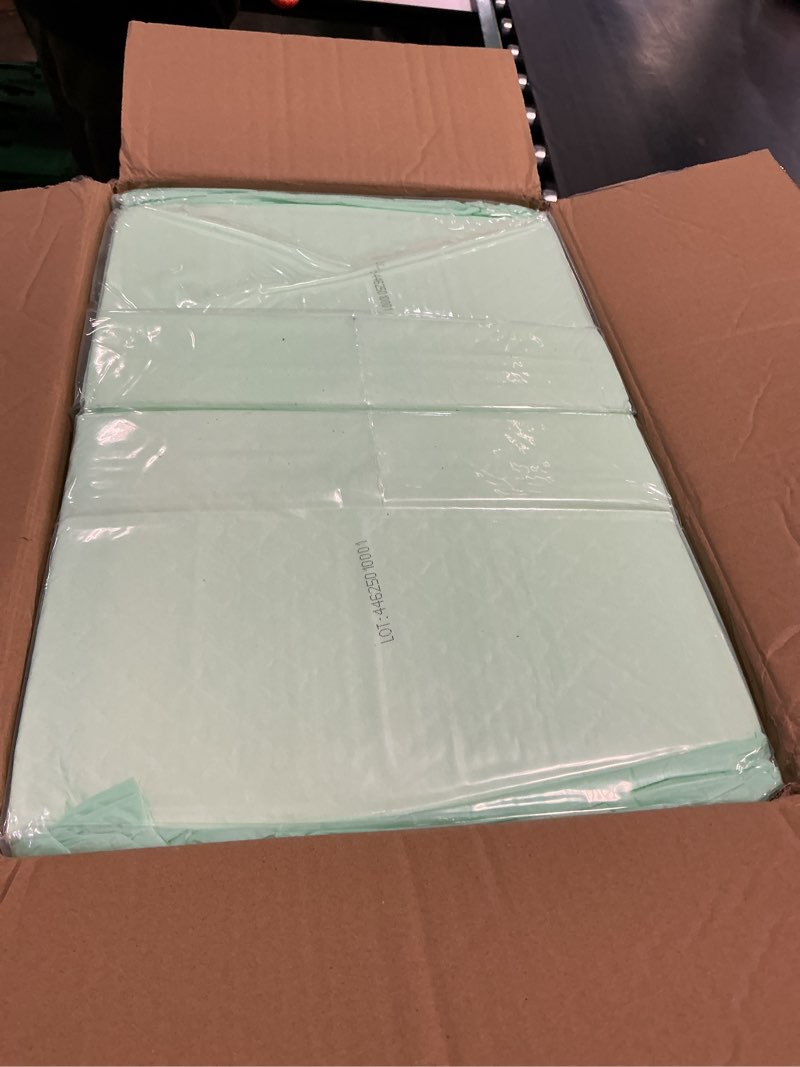 Condition photo showing New/Like New for medline super absorbent underpad, 36" x 36", 50 count, extra large disposable incontinence pads, protective bed pads, chucks, for kids, adults, elderly, furniture & surface protection pee pad 36 inches x 36 inches (50 count)