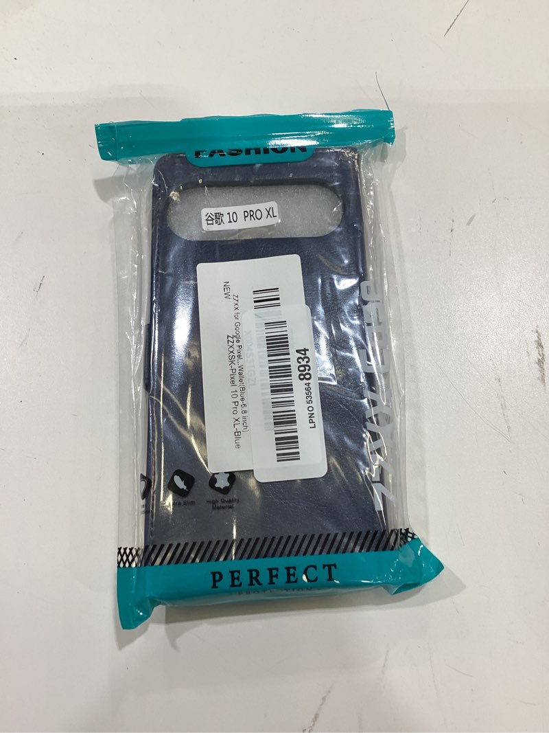 Condition photo showing New/Like New for zzxx for google pixel 10 pro xl wallet case with [rfid blocking] card slot kickstand magnetic closure leather flip fold protective phone case for pixel 10 pro xl case wallet(blue-6.8 inch) blue google pixel 10 pro xl