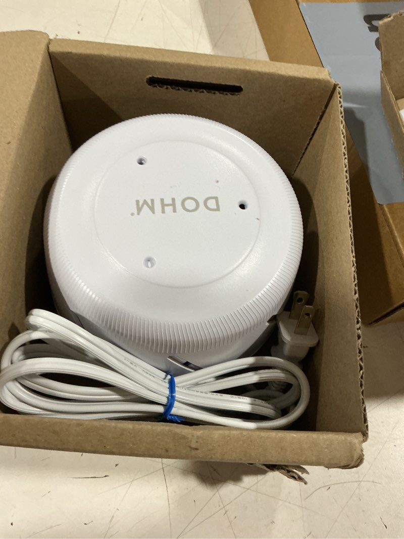 Condition photo showing As Is for yogasleep dohm uno white noise sound machine, real fan inside for non-looping white noise, sleep aid, office privacy & meditation for adults & baby, registry gift (white) white pack of 1