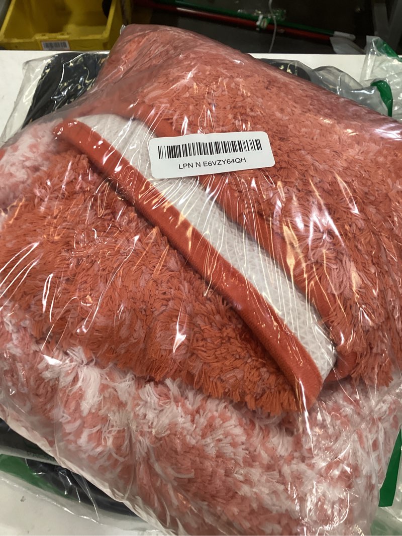 Condition photo showing New/Like New for olanly bathroom runner rugs mat 59x20, extra soft absorbent microfiber bath rugs, rubber backing, quick dry, washable long bath mats for bathroom floor, tub and shower, home decor accessories, coral 59" x 20" coral