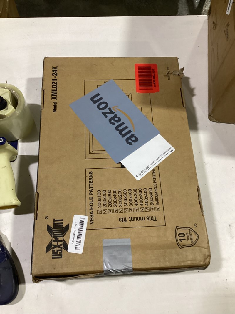 Condition photo showing Good Condition for might be missing hardware. usx mount full motion tv wall mount 42\"-84\" tvs, fits 16\" 18\" or 24\" studs, heavy duty tv mounts bracket with dual articulating arms tilt swivel extension max vesa 600x400mm, weight capacity 110lbs for 42\" to 84\" tvs