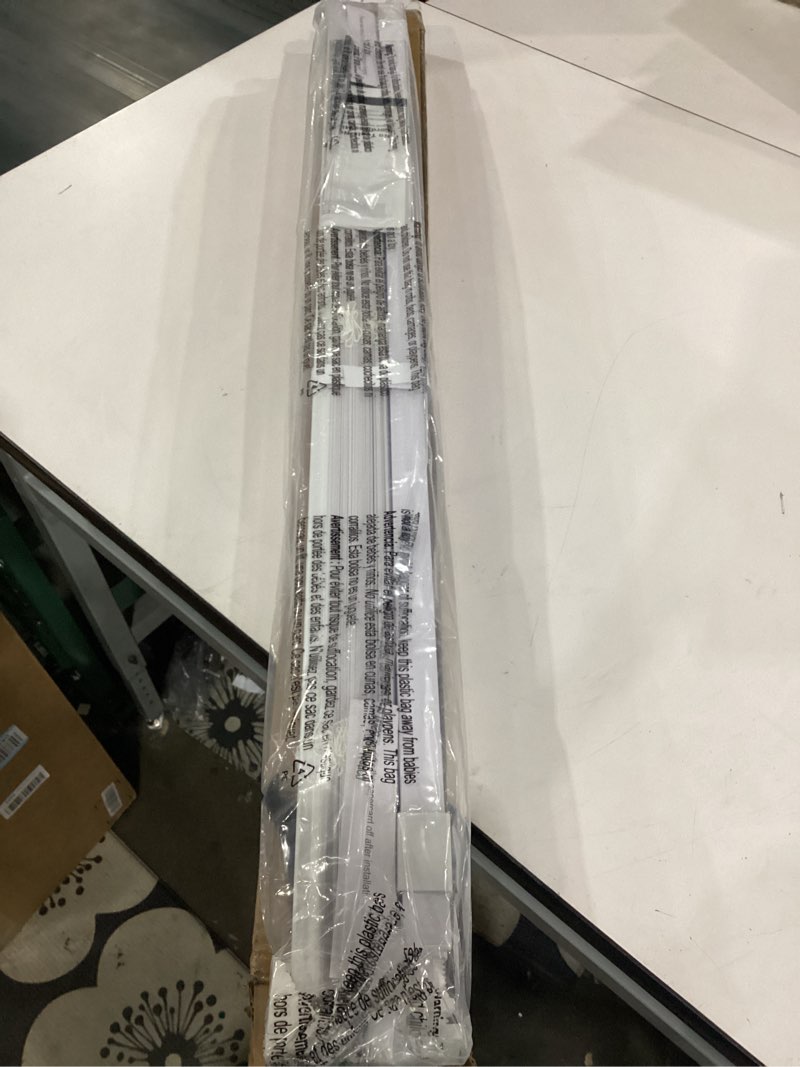 Condition photo showing New/Like New for lazblinds no tools no drill 1" vinyl mini blinds, cordless blinds for windows, light filtering horizontal window blinds & shades, 38" w x 64" h, white cordless-white 38" w x 64" h