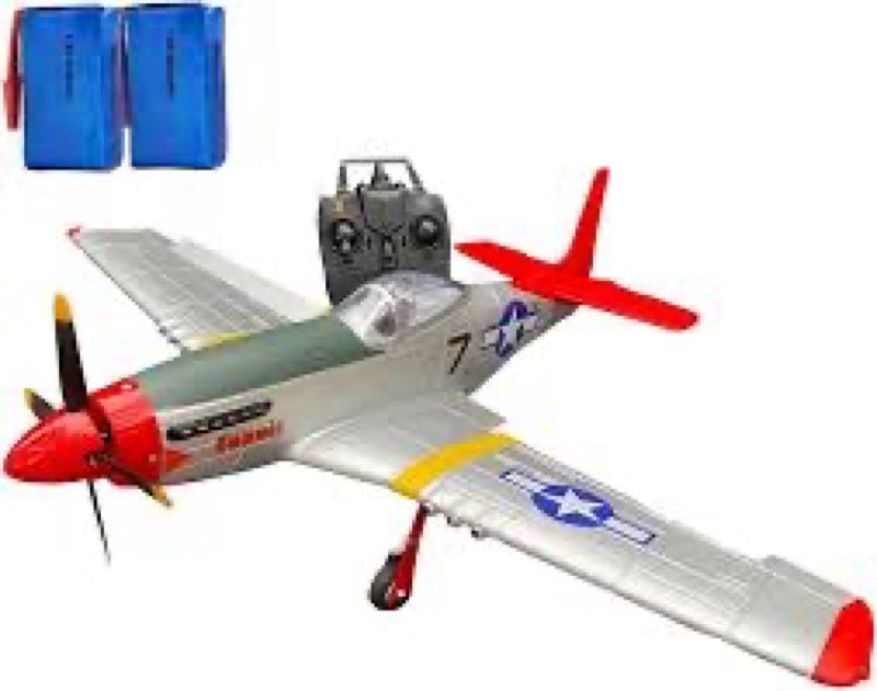 P51 Mustang Combat Aircraft RC Plane 29.5" Large Remote Control Drone Adult Toys